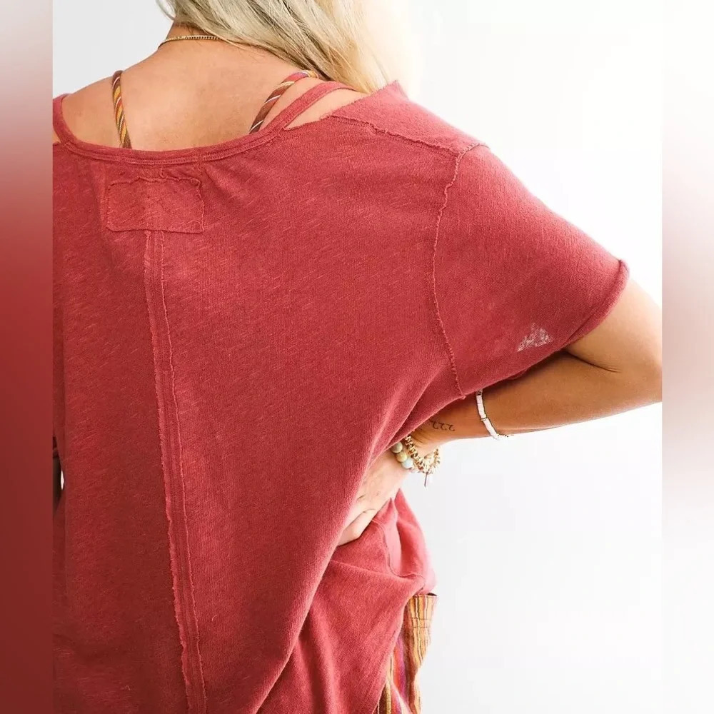 NWT We the Free (Free People) Linen Blend Over U Top Size XS - Picture 4 of 10